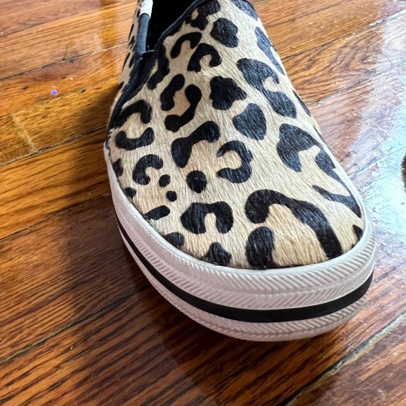 Keds Kate Spade Double Decker Leopard-print Calf Hair Sneakers, Size 6 - Picture 7 of 12